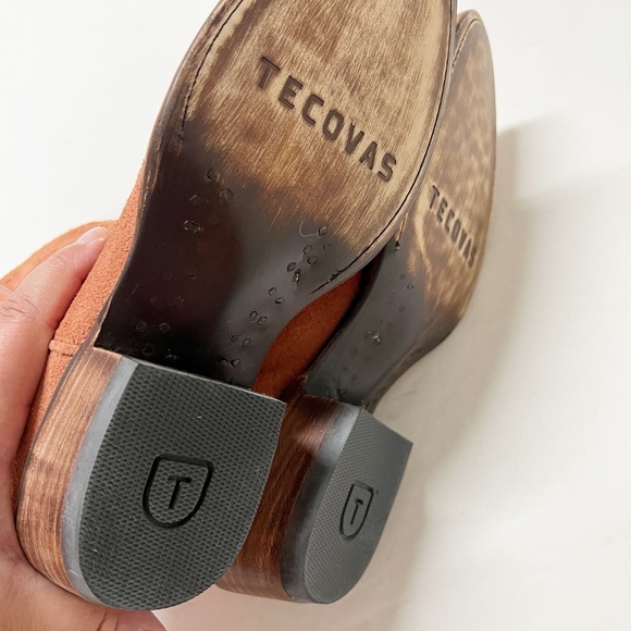 Tecovas The Lucy Suede Heeled Ankle Boots in Desert Rose 7.5 NWB - Picture 9 of 13